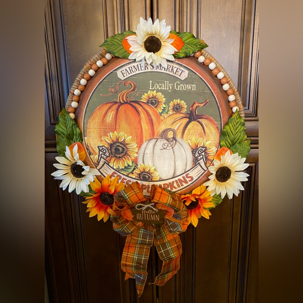 Handcrafted Fall Door Hanger